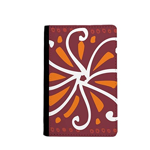 Étui portefeuille de voyage marron avec porte-cartes motifs totems