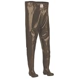 Hodgman CSTRCHTCLTSZ8 Caster Rubber Chest Hip Wader with Cleated Sole, Brown, Size-8
