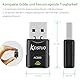 KEISTUO WLAN USB Stick für PC: 600 Mbit/s USB WiFi Adapter, 802.11AC, Plug & Play, DualBand WLAN USB Adapter für Desktop/Laptop, kompatibel mit Windows XP/7/8/10/11