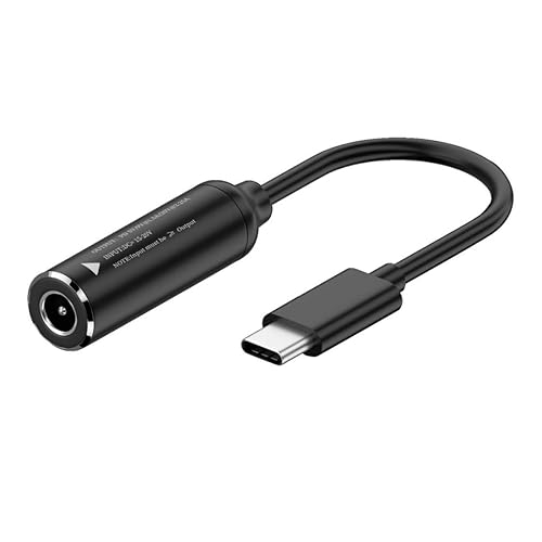 chenyang Convertidor de carga USB C 65W DC 0.217x0.083 in a USB C 5V 9V 20V Cable de carga de enchufe de alimentación