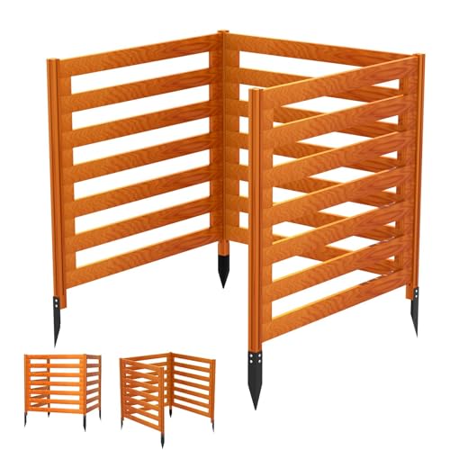 Air Conditioner Fence Expandable Outdoor Privacy Panels - 36x36x36 Privacy Screen, Fence Lattice Design | for Air Conditioner Fence 3 Panel & Trash Can Hider