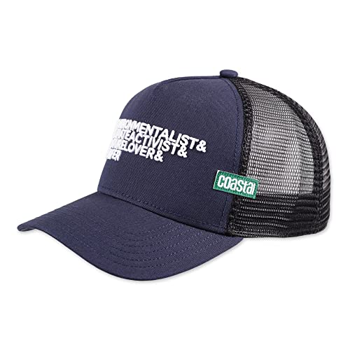 Coastal Environ Dark Navy HFT Trucker Cap casquette bleu marine visière courbée