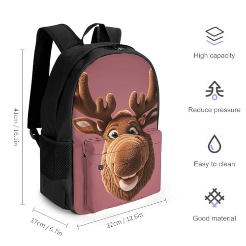 Mochila ligera casual para senderismo con diseño divertido miniatura 2