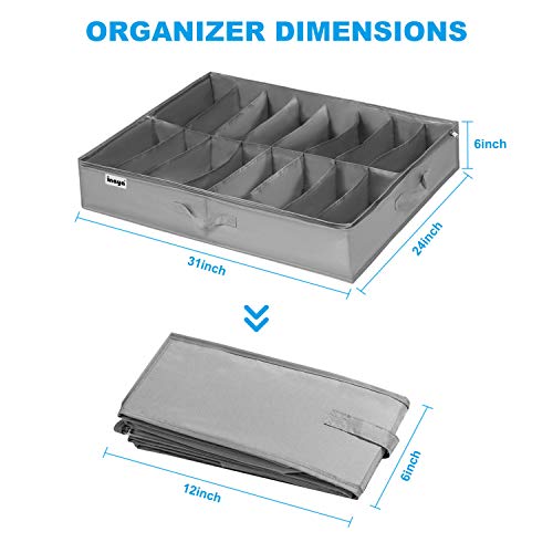 Inaya IN-UBSO-2SHOES Under Bed Shoe Storage Organizer Set Of 2 thumb #4