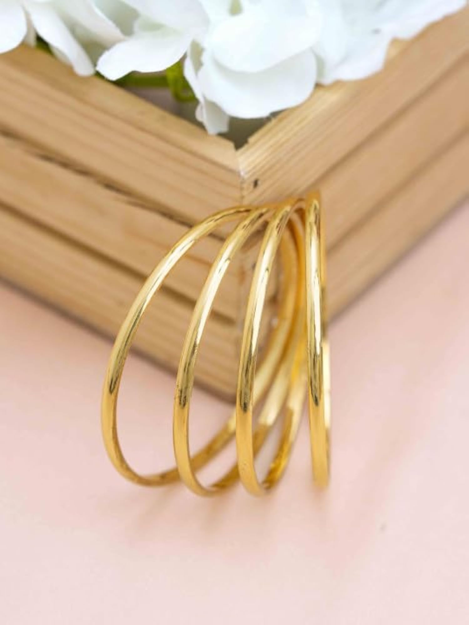 Traditional Plated Bangles Set, Classic Ethnic Jewellery for Everyday Elegance
