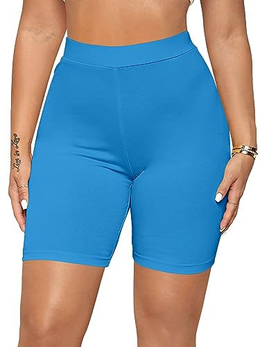 Image of KYDA Women's Anti Bacterial Cycling Shorts, Under Skirt Biker Shorts, High Waist Stretchable Yoga Shorts & Gym Workout Skin Fit Shorties