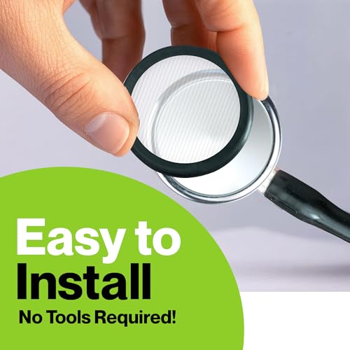 Durabasics Classic 3, Cardiology 3 & Cardiology 4 Stethoscope Accessories Kit for Littman Stethoscope Replacement Parts & Littmann Stethoscope Parts - Fits Classic III, Cardiology III & IV - Black