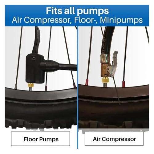 Bicycle Valve stem caps Valve Cap Sealing Ring Set Presta Valve Adapter Set with Bike Tire Caps for Pump Air Compressor Convert Presta Bicycle Valve Adapter miniatura 5