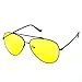 Produktbild Cyxus Pilotenbrille Blaues Licht UV Blockiergläser [Gelb Linse] Anti-Augen-Belastung Fliegerbrillen Unisex-Gläser Schwarz Rahmen