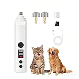 Silent Groom pro Nail Grinder, 2026 New Nail Grinder with 3 Adjustable Speeds & Led Light, Painless Paws Grooming for Small Medium Large Dogs & Cats (1+2*Replacement Head)