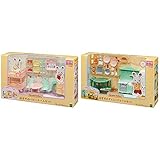 シルバニアファミリー ルームセット ベビールームセット セ-201 & ルームセット ダイニングルームセット セ-198【セット買い】