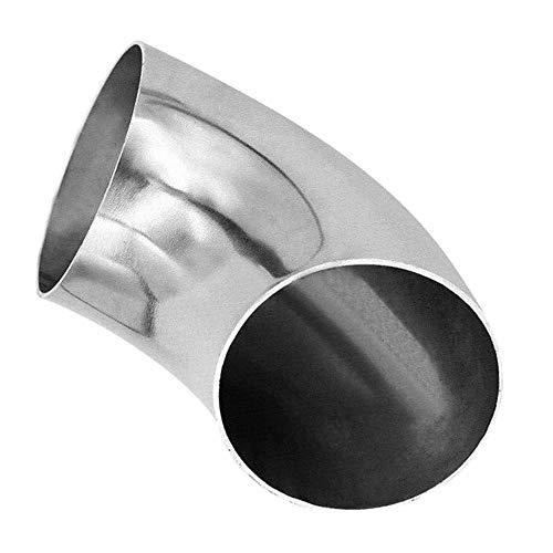 MEI Exhaust 3.5'' / 89mm Diameter Stainless Steel 90 Degree Elbow Tube Pipe Fitting