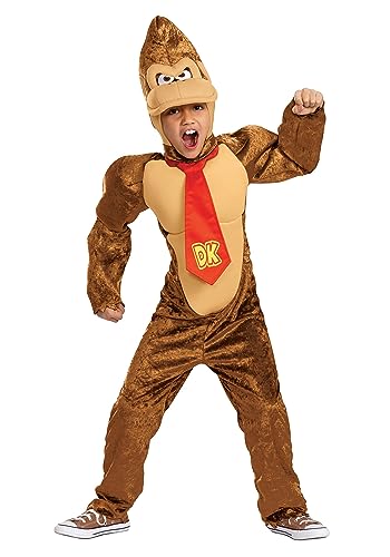 Disguise 157729K-FUN Super Mario Brothers Kid'S Donkey Kong Deluxe Costume Size 7/8 cover