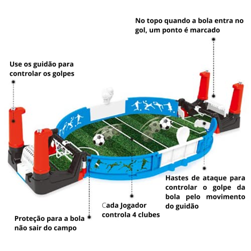 Mini Jogo de Brinquedo Batalha de Futebol Wellmix WB7954