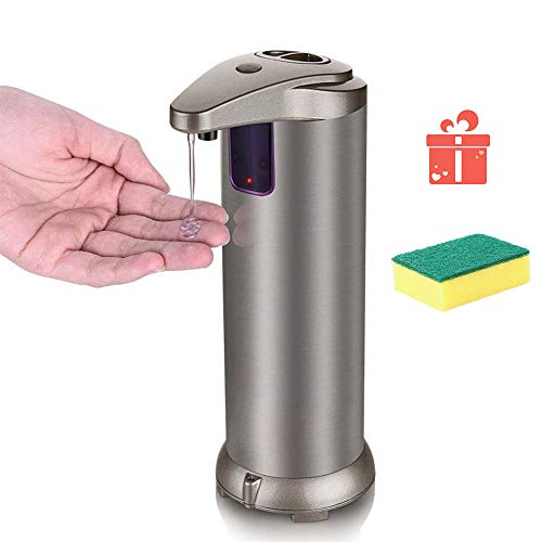 HOUJIN Soap Dispenser, Touchless Automatic Soap Dispenser for Kitchen Bathroom Hotel with Waterproof