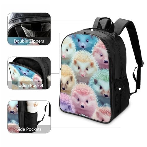 Sac à dos Hedgehog d'école et voyage | Finitions soignées et grand volume 3D