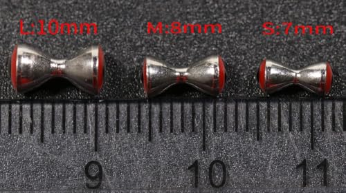 Set 30 piezas ojos peces mancuernas 3D realistas 3.2-4.8mm miniatura 2