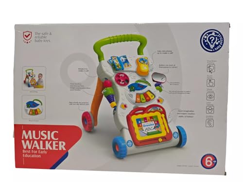 Baby Walker for Activate First Steps for Baby Walking, Pusher Walker with Sorting Shape, Light and Music Pretend Play Gift for 6 Months & 1, 2 & 3 Year Olds for Boys & Girls - Image 6