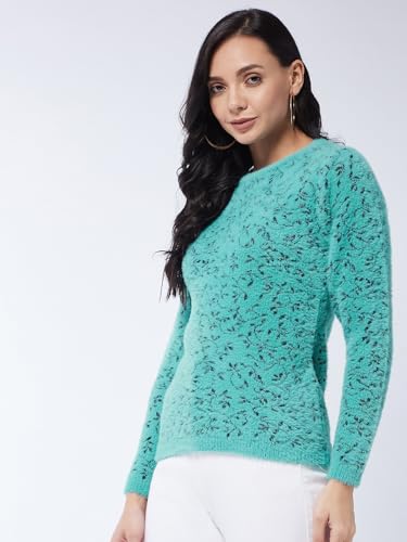 Image of Modeve Women Flower Print Sweater for Winters||Winterwear||
