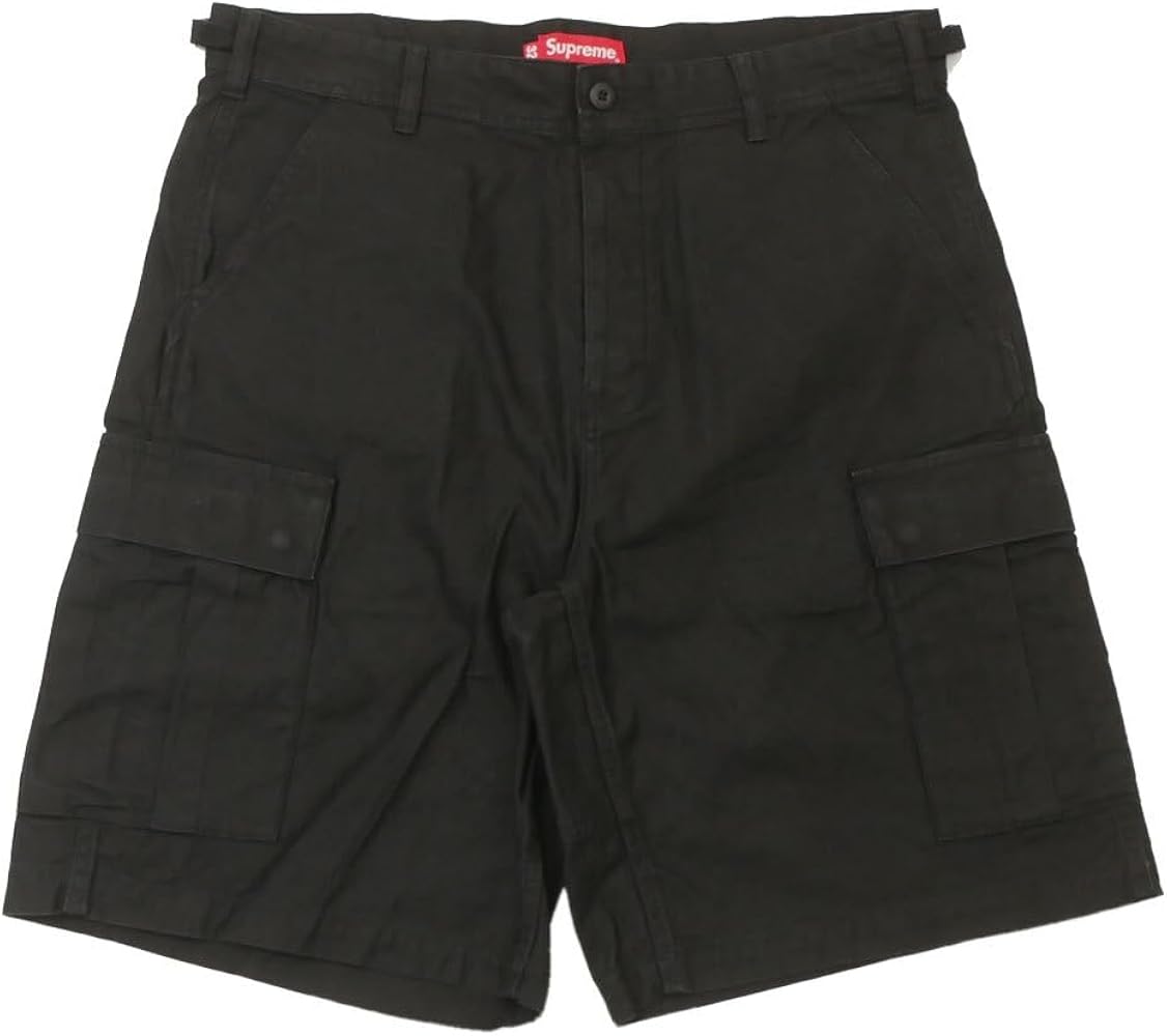 Amazon | [シュプリーム] Cargo Short カーゴショーツ BLACK [Sサイズ