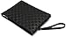 Herren Schwarz Clutch Business Unterarmtasche Mikrofaserleder Handtaschen Weich Handgelenkstaschen