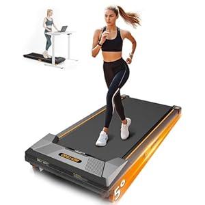 Walking Pad Treadmill, BestGod Incline Under Desk Treadmill 330lbs Capacity, 2.5HP Portable Treadmills for Home, Compact Treadmill Mini Walking Pad, Running Machine with Remote Control and LED Display