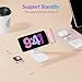 iWALK StandMe Mag Foldable Magnetic iPhone Stand for Desk, Height Adjustable Hands-Free Magnetic Phone Holder Stand, Compatible with iPhone 15 14 13 12 Series(1 Pack) (White)