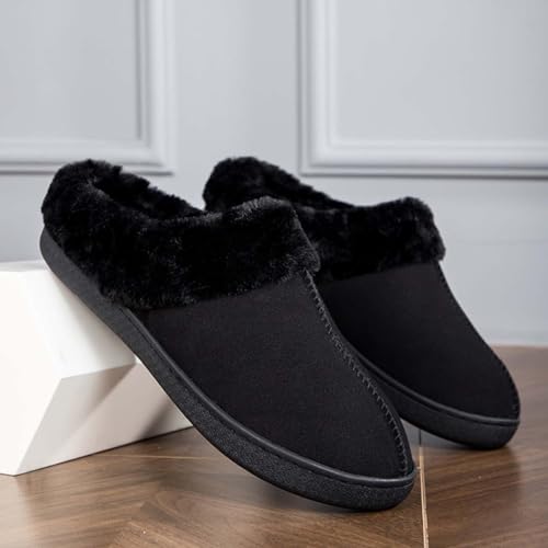 HYDLONGR Men Women Fluffy Plush Memory foam Slippers Non-slip Slip-on Winter Warm Shoes Indoor Outdoor3