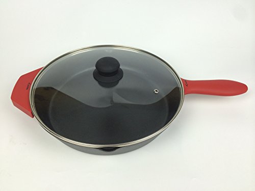 12-Inch Cast Iron Skillet Set (Pre-Seasoned), Including Large & Assist Silicone Hot Handle Holders, Glass Lid, Cast Iron Cleaner Chainmail Scrubber, Scraper Main Image 12-Inch Cast Iron Skillet Set (Pre-Seasoned), Including Large & Assist Silicone Hot Handle Holders, Glass Lid, Cast Iron Cleaner Chainmail Scrubber, Scraper Main Image