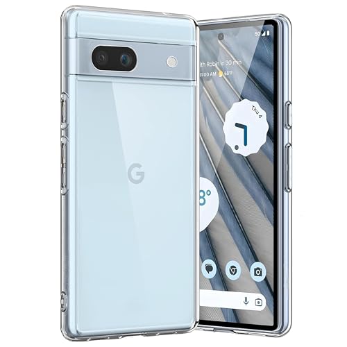 Clear Case For Google Pixel 7A Case [Slim Silicone Gel] [Ultra Thin Soft Cover] for Pixel 7A Phone Cover