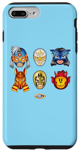 Coque iPhone 7 Plus Lucha Libre mexicaine antichoc enfant housse silicone protectrice