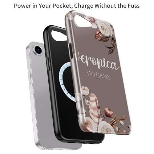 Esdot Cute Case for iPhone 16e,Compatible with Magsafe,Trendy Floral - image 3