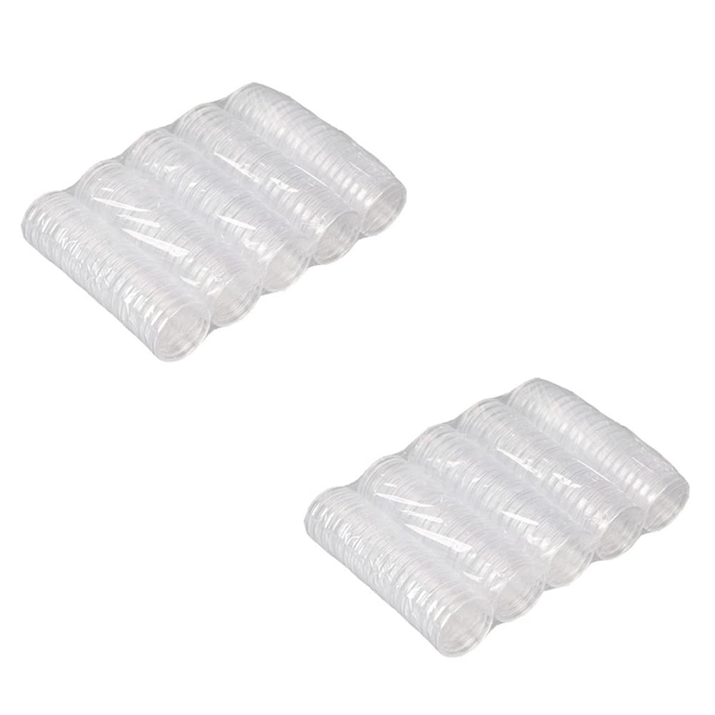 Hndhbfgrt Transparent Coin Boxes 200Pcs 1Oz 40mm Capsules Cases Commemorative Coins