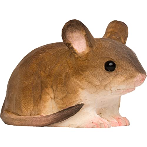 WILDLIFEGARDEN Wildlife Garden WG5945 Maus - Handgeschnitzter Tierfigur aus Holz