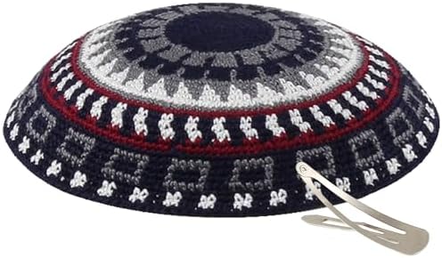 Zion Judaica Knit Quality Kippot Bulk Packs or Single Pieces Free Clips
