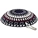 Zion Judaica Knit Quality Kippot for Affairs or Everyday Use Single or Bulk Orders - Optional Custom Imprinting Inside for Any Event (1PC, Black Body with Grey Maroon White Supreme Quality)