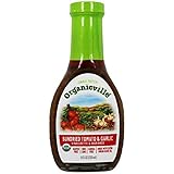 Organicville Sun Dried Tomato and Garlic Salad Dressing, Case of Six 8-Ounce Bottles