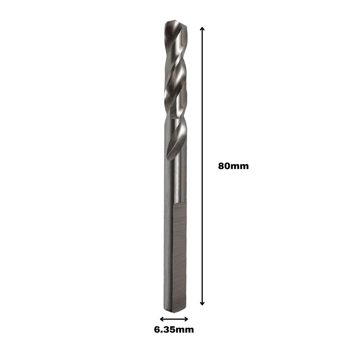 Saxton HSS Hole Saw Cutter Arbor Pilot Drill Bits 6.35mm x 80mm (5), 6.35mm x 80mm x 5 - Image 3