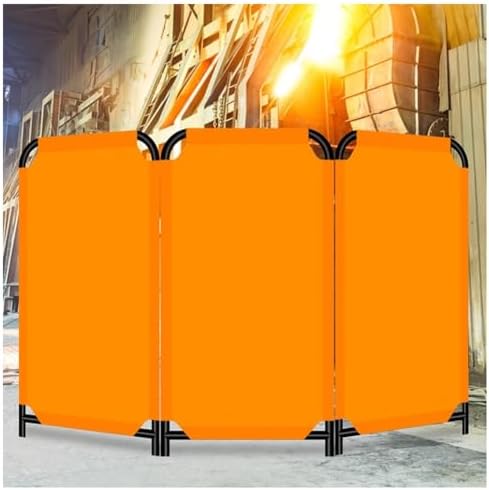 Fire-Resistant Welding Blankets & Screens with Frame - Heavy-Duty Heat Shield for Welding Safety, Durable Flameproof Protection for Workshops & Industrial Use, 22.83x43.3in