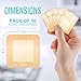JJ CARE Silicone Foam Dressing 2x2 [Pack of 10], Silicone Bandages for Wounds, Waterproof Wound Dressing with Silicone Adhesive Border, Absorbent Bed Sore Bandages for Wound Care