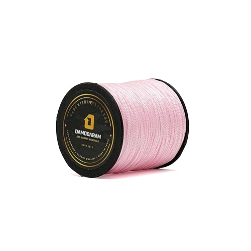 Image of 1mm Nylon Macrame Thread Cord Dori for Art Craft & DIY Projects (100 MTR, Baby Pink)