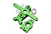 GPM For Traxxas 1/16 Mini E-Revo, Mini Slash, Mini Summit Upgrade Parts Aluminum Steering Assembly - 3 Pcs Set Green