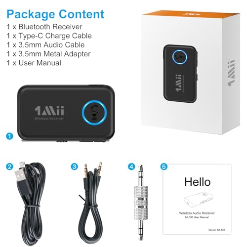 1Mii ML100 Bluetooth 5.3 Music Receiver For Car/Home Stereo thumb #7