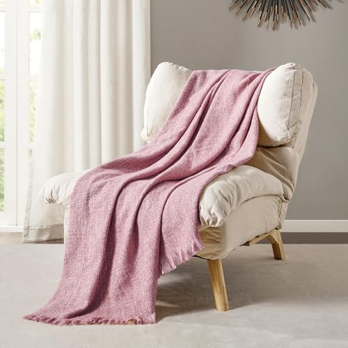 BOURINA Rose Wine Throw Blanket Faux Cashmere Throw Outdoor Blanket 50"x70" by BOURINA - Used condition - Image 4