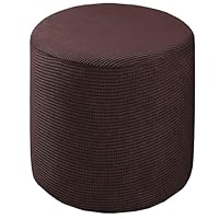 Fodera per poggiapiedi rotonda, elasticizzata, spessa, in jacquard