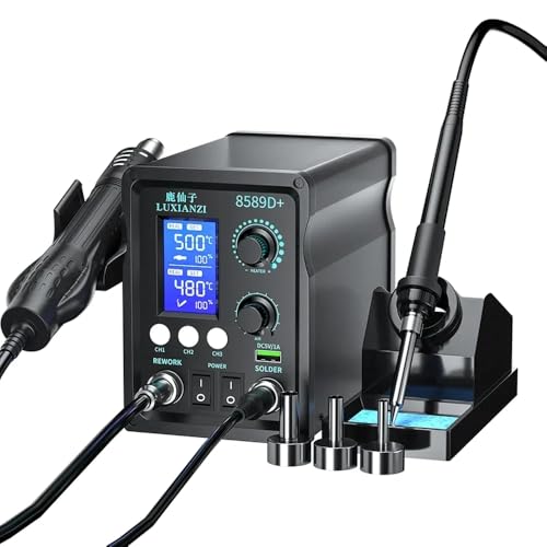 898D+ 900W Hot Air Gun Soldering Station With LED Digital Display For BGA PCB IC Repair Tool SMD Rework Station(898D+)