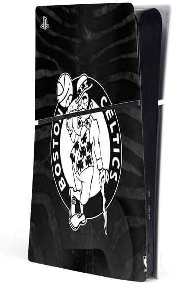 Skinit Decal Gaming Skin Compatible with PS5 Slim Digital Edition Console - Officially Licensed NBA Boston Celtics Green Primary Logo Design