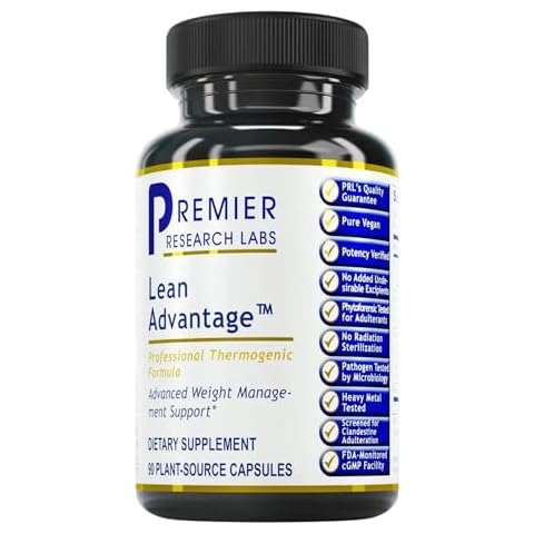 Premier Research Labs Lean Advantage: Green Coffee Bean Extract for Weight Loss, Green Coffee Extract, Coffee Pills, Appetite Suppressant for Women & Men, Weight Management Supplement - 90 Capsules Cover
