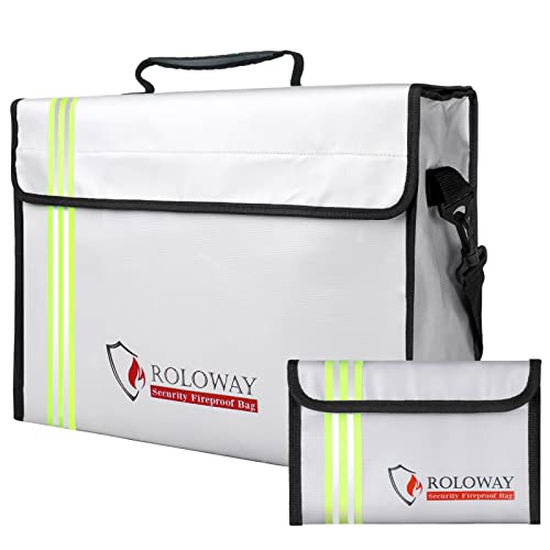 ROLOWAY Fireproof & Water-Resistant Document Bag