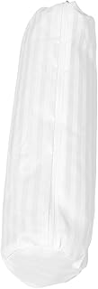 Mikikit Forro De Almohada Funda De Almohada Cilíndrica Funda De Almohada para El Cuello Cubierta De Almohada Cervical Funda Almohada Inserto De Almohada Redonda Paño Blanco